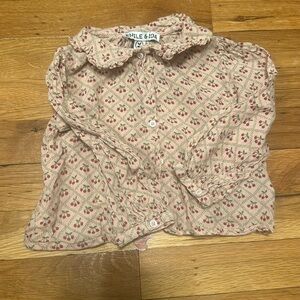 Emile et ida cherry print blouse 18 months